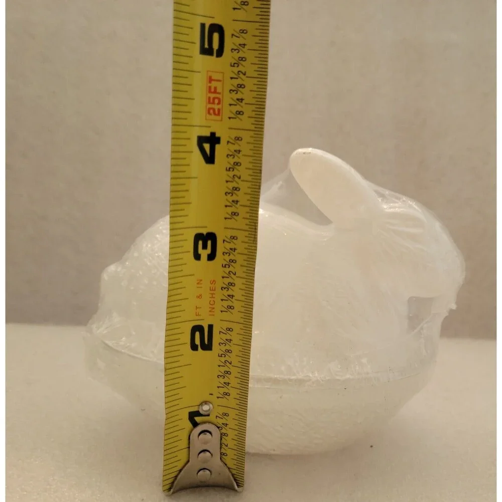 Easter Glass Bunny Container White Covered Candy Dish Target Bullseye Playground